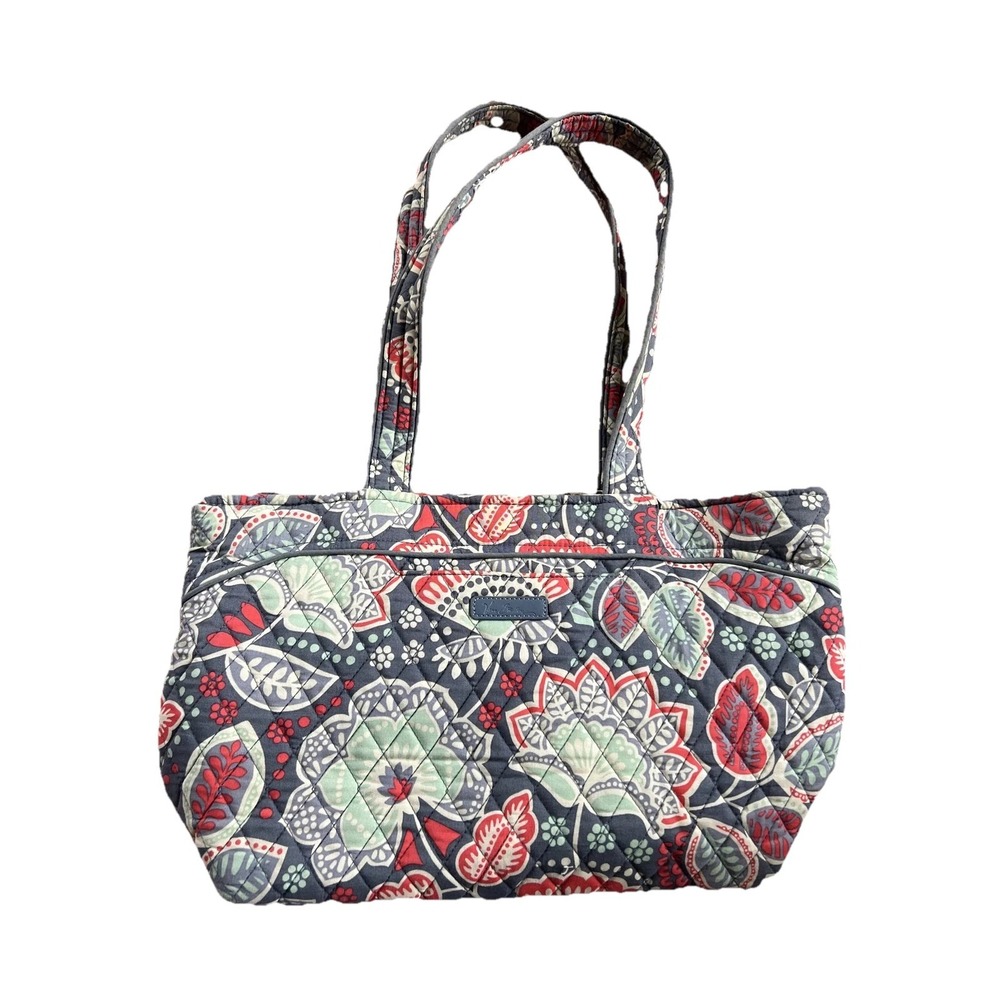 Vera Bradley Nomatic Floral‎ Quilted Gray/Red  Bag Shoulder Handbag